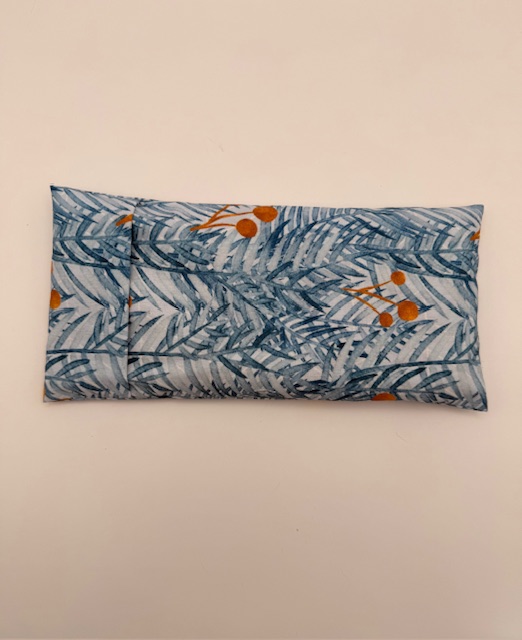 Aqua Lavender and Flax Seed Eye Pillow - Image 3