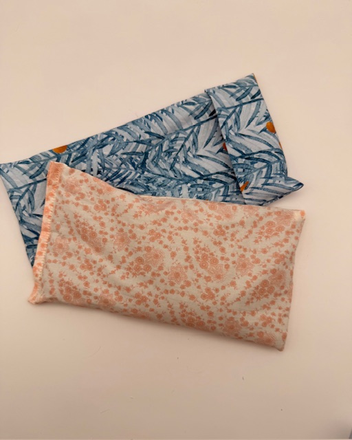 Aqua Lavender and Flax Seed Eye Pillow - Image 2