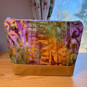 Multi-Colored Make-Up Bag