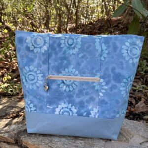 Blue Tie Dye Tote Bag