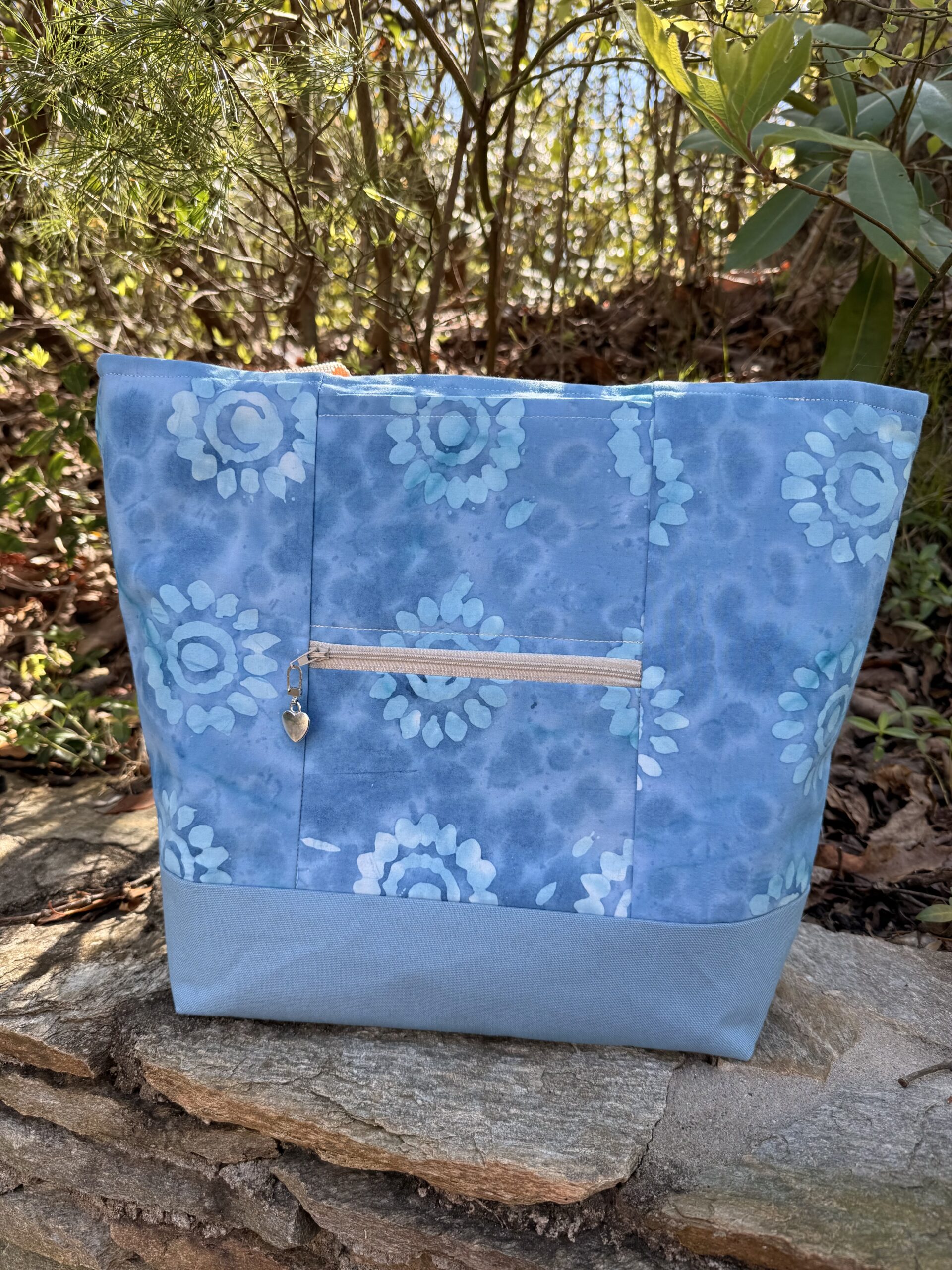 Blue Tie Dye Tote Bag