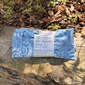 Blue Tie Dye Lavender and Flax Seed Eye Pillow